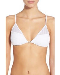 Top bikini in rete bianco