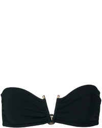 Top bikini nero di Versace