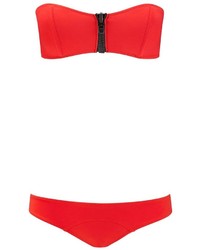 Top bikini rosso di Lisa Marie Fernandez