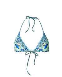 Top bikini stampato acqua di Camilla