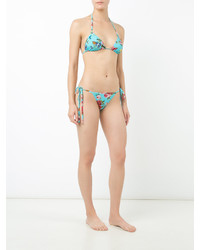 Top bikini stampato acqua di Dolce & Gabbana