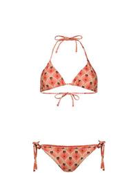 Top bikini stampato arancione di Islang