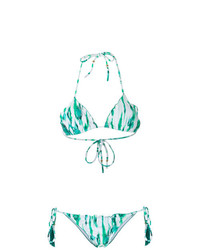Top bikini stampato bianco di BRIGITTE