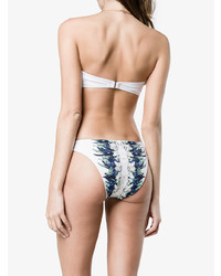 Top bikini stampato bianco di Belusso