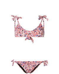 Top bikini stampato multicolore di Emmanuela Swimwear