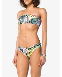 Top bikini stampato multicolore di Ellie Rassia