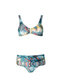 Top bikini stampato multicolore di Lygia & Nanny