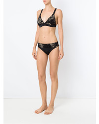Top bikini stampato nero di Mara Mac