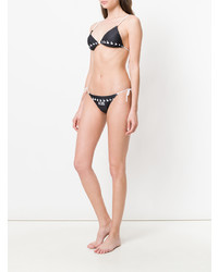 Top bikini stampato nero di Gcds