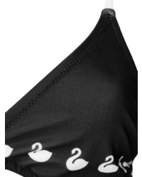 Top bikini stampato nero di Gcds