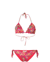 Top bikini stampato rosso di Anjuna
