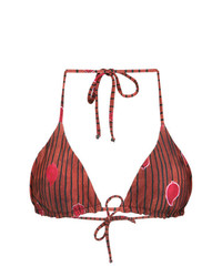 Top bikini stampato rosso di Sissa