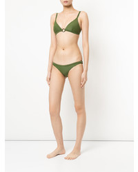 Top bikini verde oliva di Matteau