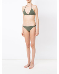 Top bikini verde oliva di Gloria Coelho