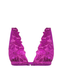 Top bikini viola melanzana di Fleur Du Mal