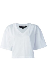 Top corto bianco di DKNY