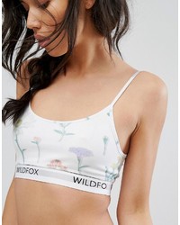 Top corto stampato bianco di Wildfox Couture