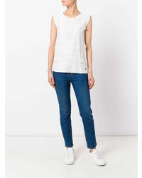 Top senza maniche bianco di Versace Jeans