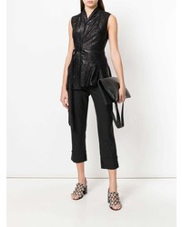 Top senza maniche nero di Rick Owens Lilies