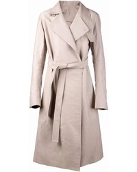 Trench beige di Rick Owens