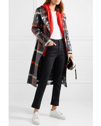 Trench in pelle nero di Marc Jacobs