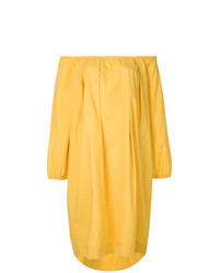 Vestito a spalle scoperte giallo di Fendi Vintage