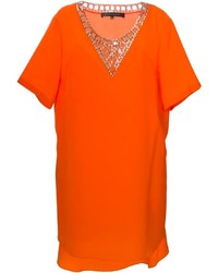 Vestito a trapezio arancione di Barbara Bui