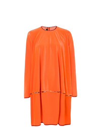 Vestito a trapezio arancione di Talbot Runhof