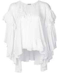 Vestito a trapezio di seta bianco di Emilio Pucci