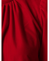 Vestito a trapezio di velluto rosso di Marc Jacobs