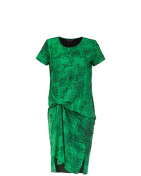 Vestito a trapezio stampato verde di Uma Raquel Davidowicz