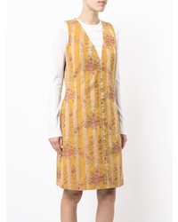 Vestito a tubino a fiori giallo di Junya Watanabe Comme Des Garçons Vintage