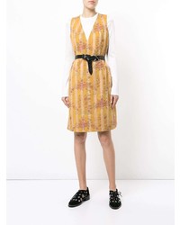 Vestito a tubino a fiori giallo di Junya Watanabe Comme Des Garçons Vintage