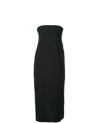 Vestito a tubino a righe verticali nero di Comme Des Garçons Vintage