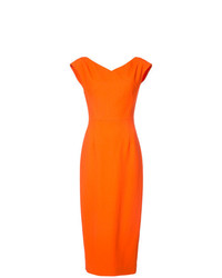 Vestito a tubino arancione di Dvf Diane Von Furstenberg