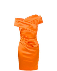 Vestito a tubino arancione di Talbot Runhof