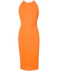 Vestito a tubino arancione di Victoria Beckham