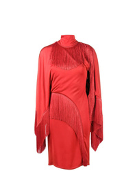 Vestito a tubino con frange rosso di Givenchy