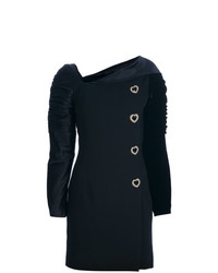 Vestito a tubino di lana nero di Versace Vintage