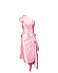 Vestito a tubino di raso rosa di Rubin Singer