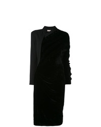 Vestito a tubino di velluto nero di A.F.Vandevorst