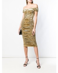 Vestito a tubino dorato di Dolce & Gabbana