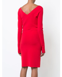 Vestito a tubino rosso di Dvf Diane Von Furstenberg