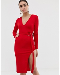 Vestito aderente rosso di In The Style