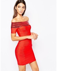 Vestito aderente rosso di Wow Couture