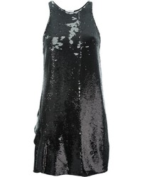 Vestito canotta con paillettes nero di Vionnet