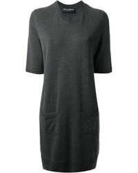 Vestito casual di lana grigio scuro di Dolce & Gabbana