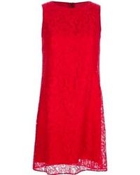 Vestito casual di pizzo rosso di Dolce & Gabbana