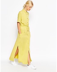 Vestito chemisier giallo di Asos