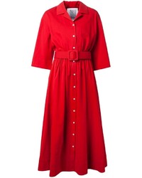 Vestito chemisier rosso di Rosie Assoulin